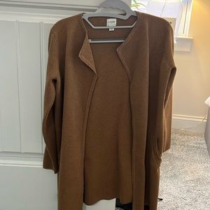 Camel color long cardigan